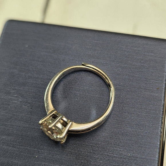 Sterling Silver Moissanite Ring - Picture 6 of 8